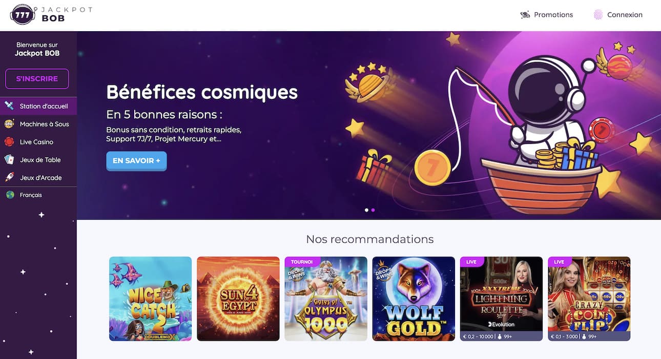 Jackpot Bob cosmiques